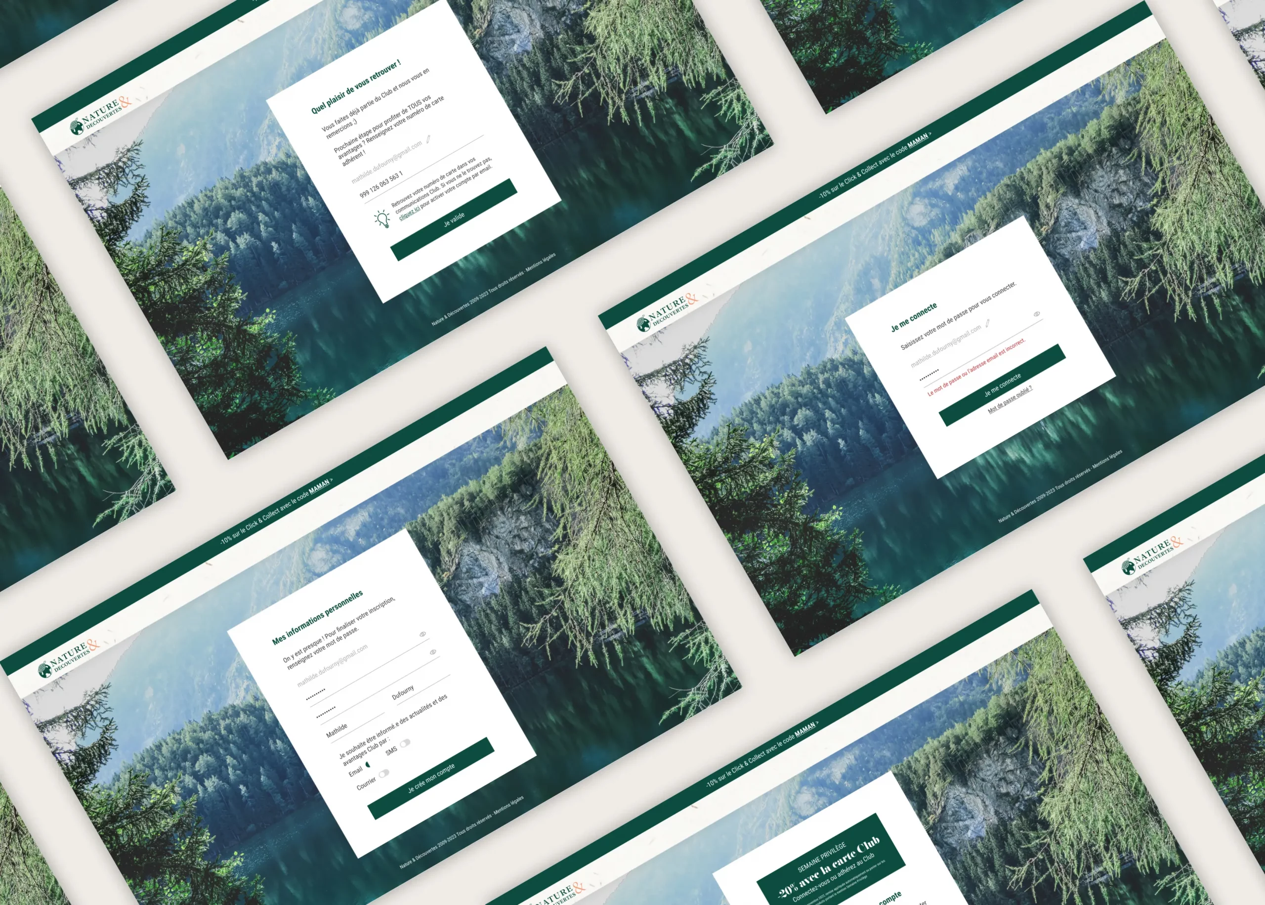 Tous les écrans — version desktop